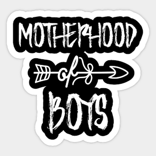 Motherhood Of Boys Sticker